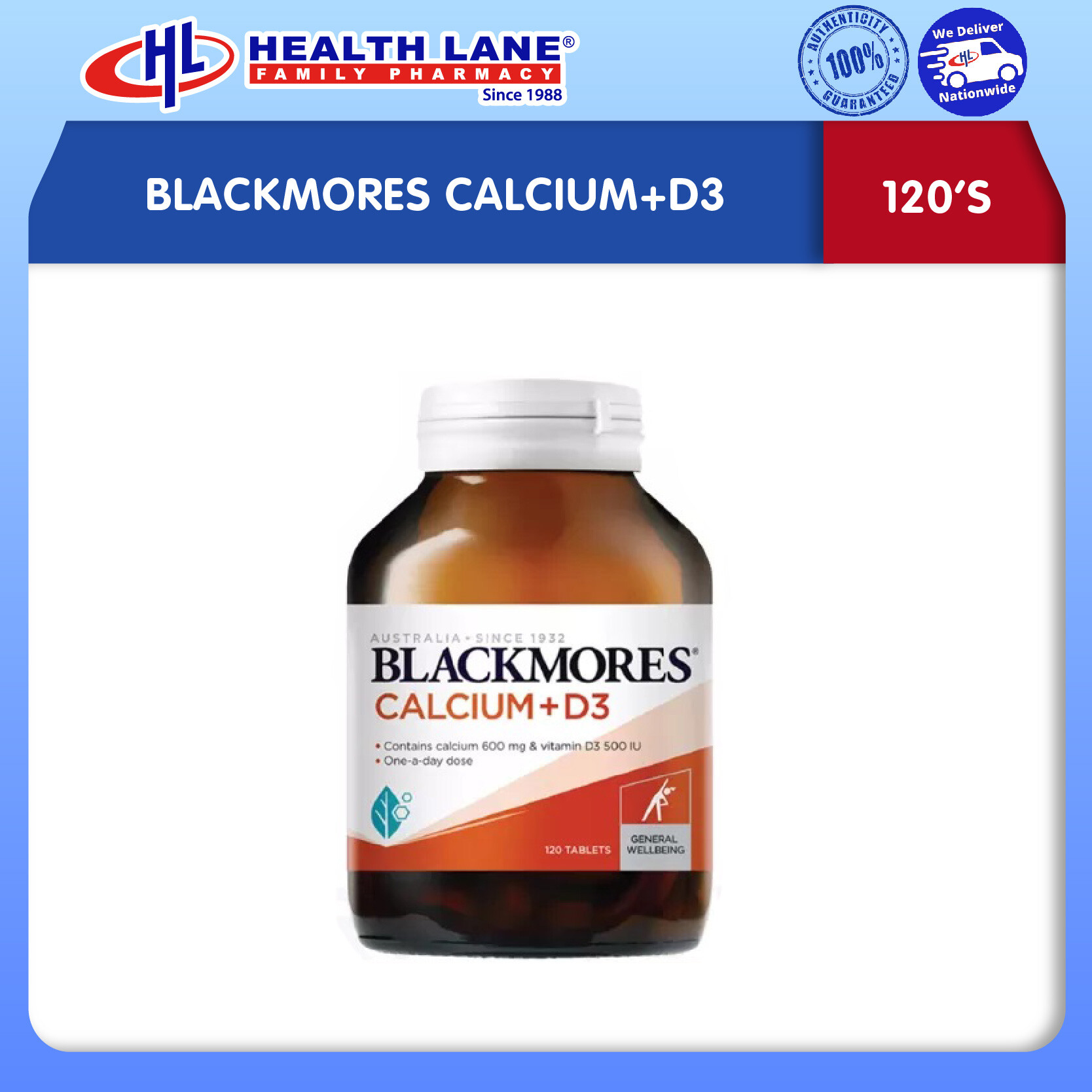 BLACKMORES CALCIUM+D3 (120'S)